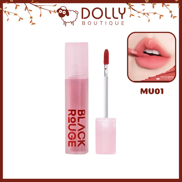 Son Kem Lì Black Rouge Muddish Cushion Velvet #MV01 Peach Pudding ( Cam Đào Nude ) - 4g