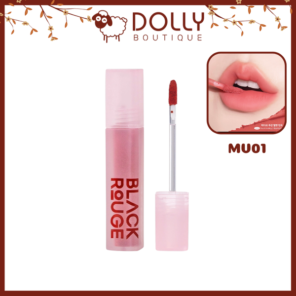 Son Kem Lì Black Rouge Mudissh Cushion Velvet #MV01 - Peach Pudding (Cam Đào Nude)