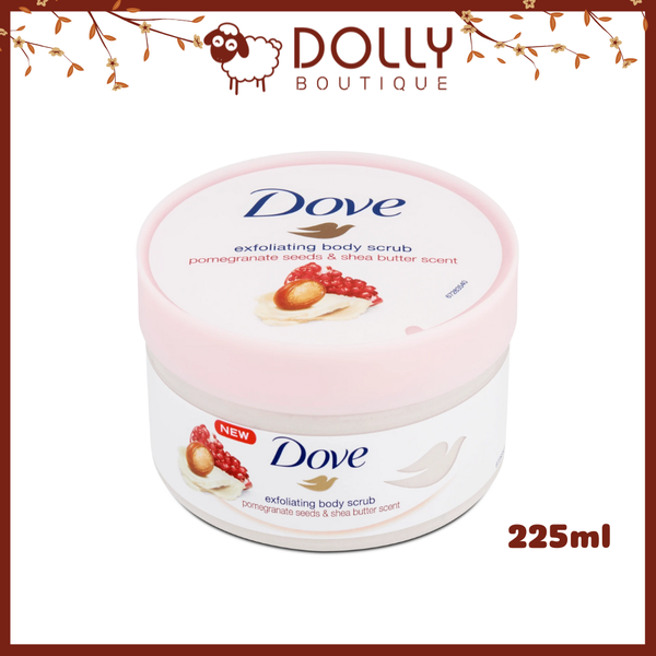 Tẩy Da Chết Cơ Thể Dove Exfoliating Body Scrub Pomegranate Seeds & Shea Butter Scent - 225ml