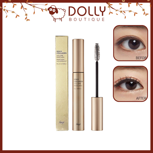 Chải Mi The Face Shop Fmgt Gold Collagen Volume Mascara #Black