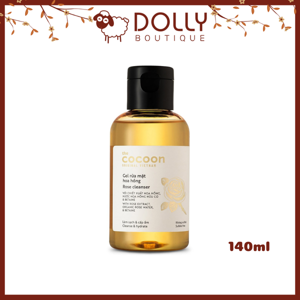 Gel Rửa Mặt Chiết Xuất Từ Hoa Hồng The Cocoon Rose Cleanser - 140ml