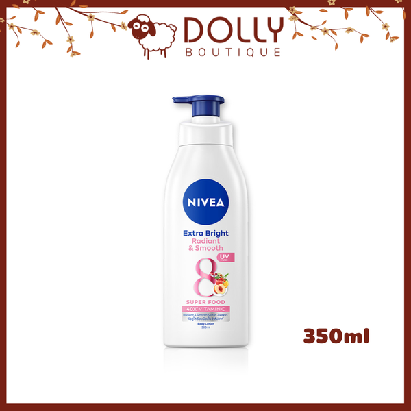 Sữa Dưỡng Thể Trắng Mịn Ngày & Đêm Nivea Extra Bright Radian & Smooth UV Body Lotion - 350ml