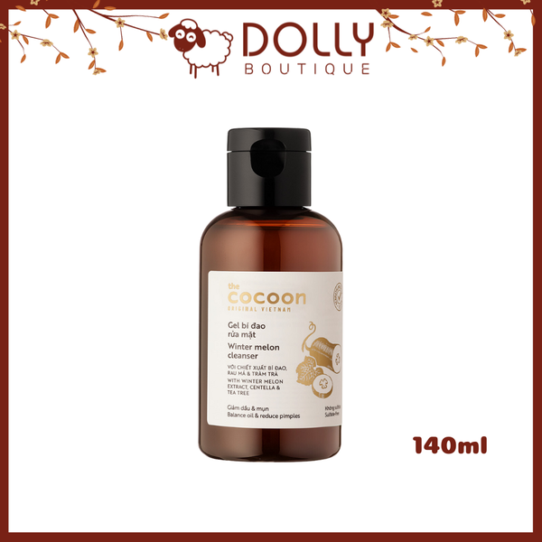 Gel Rửa Mặt Mini Bí Đao Cocoon Winter Melon Cleanser 140ml