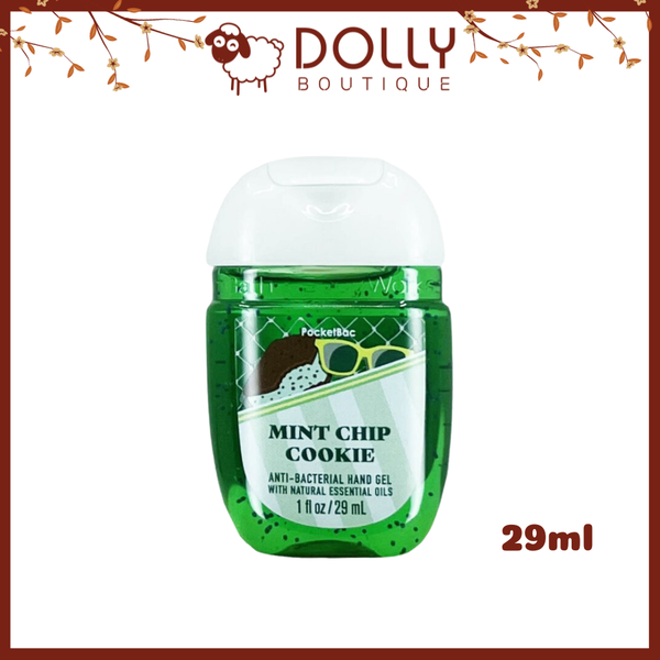 Gel Rửa Tay Khô Bath & Body Works Mint Chip Cookie Pocketbac Hand Gel 29ml