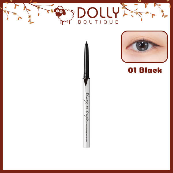 Chì Kẻ Mắt CLIO Clio Sharp So Simple Waterproof Pencil Liner 01 Black