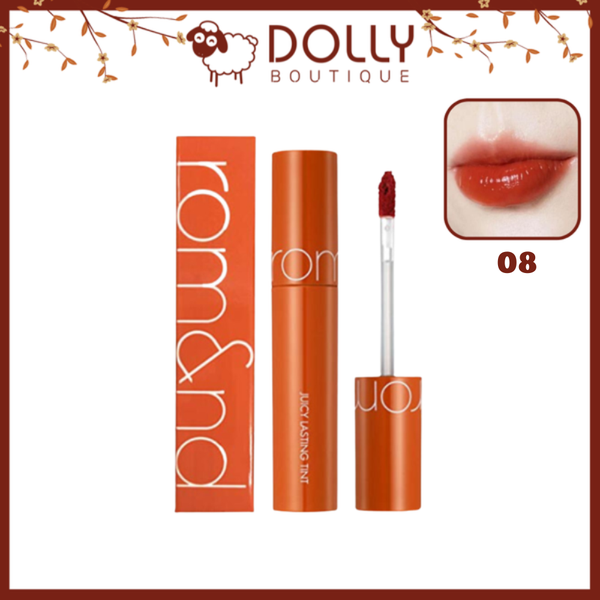 Son Romand Juicy Lasting Tint #08 Apple Brown (Màu Cam Đất)