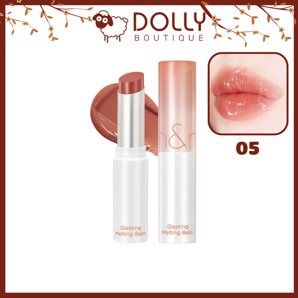 Son Dưỡng Có Màu Romand Glasting Melting Balm #05 Nougat Sand (Màu Cam Nâu)- 3.5g