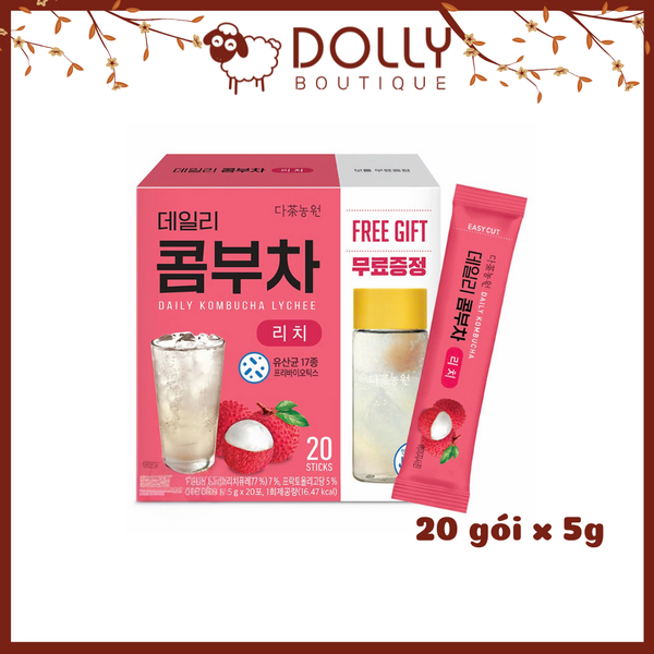 Trà Danongwon Daily Kombucha Lychee 1 gói x 5g (Hương Vải)