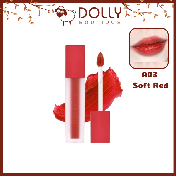 Son Kem Lì Black Rouge Air Fit Velvet Tint #A03 Soft Red ( Màu Đỏ Gạch )