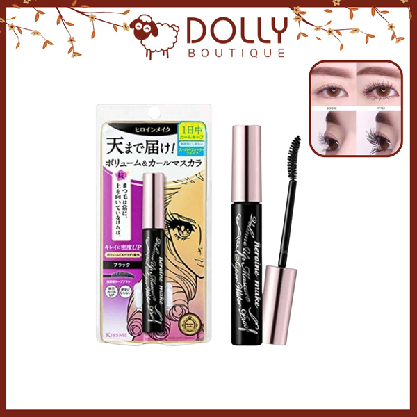 Chuốt Mi Làm Cong Và Dày Mi Kiss Me Heroine Make Volume Up Mascara Super Waterproof - 6g