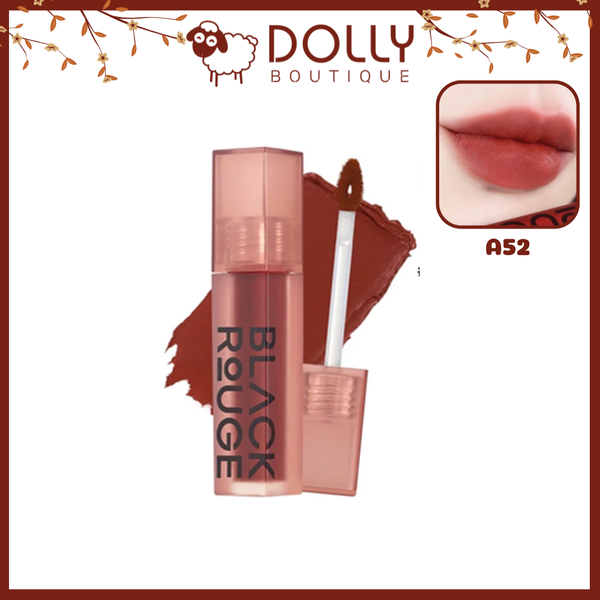 Son Kem Lì Black Rouge Air Fit Velvet Tint - A52 Cinnamon Brown (Màu Nâu Trầm)