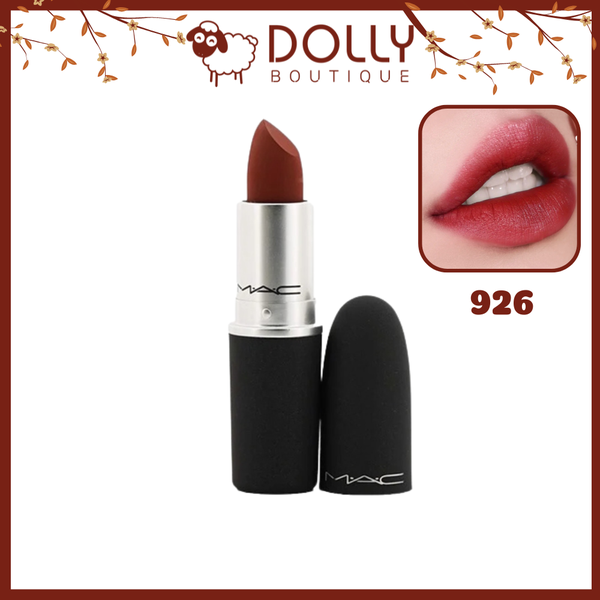 Son Thỏi Lì MAC Powder Kiss Lipstick #925 Dubonnet Buzz (Màu Đỏ Gạch) - 3g