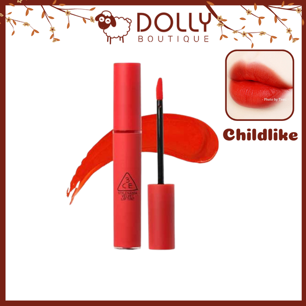 Son Kem Lì 3CE Velvet Lip Tint #Childlike ( àu Đỏ Cam) -4g