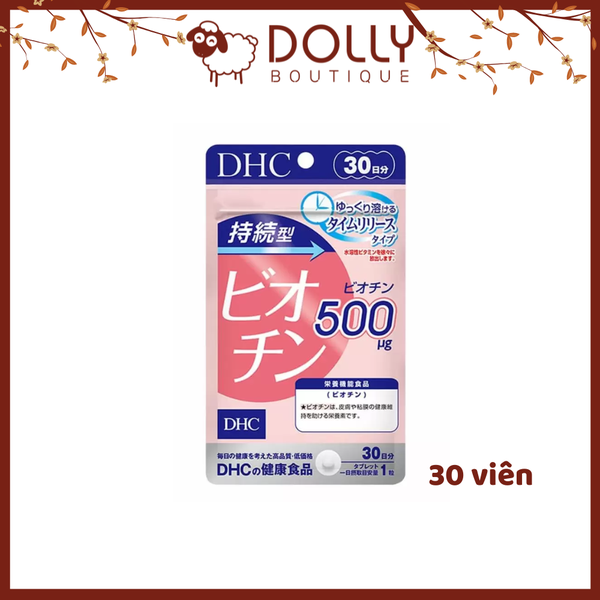 Viên Uống Ngăn Rụng Tóc DHC Sustained Release Biotin 30 Viên
