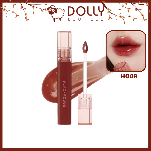 Son Tint Bóng Black Rouge Half N Half Water Glow #HG08 (Màu Đỏ Nâu) - 10ml