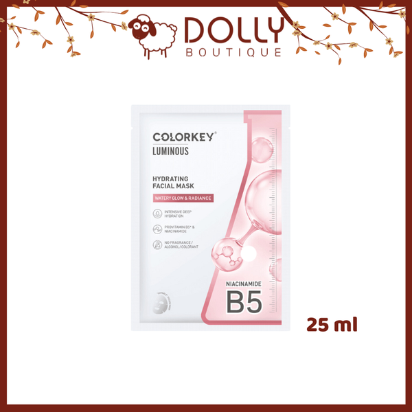 Mặt Nạ Miếng Dưỡng Ẩm, Sáng Da Colorkey Luminous Hydrating Facial Mask 25ml