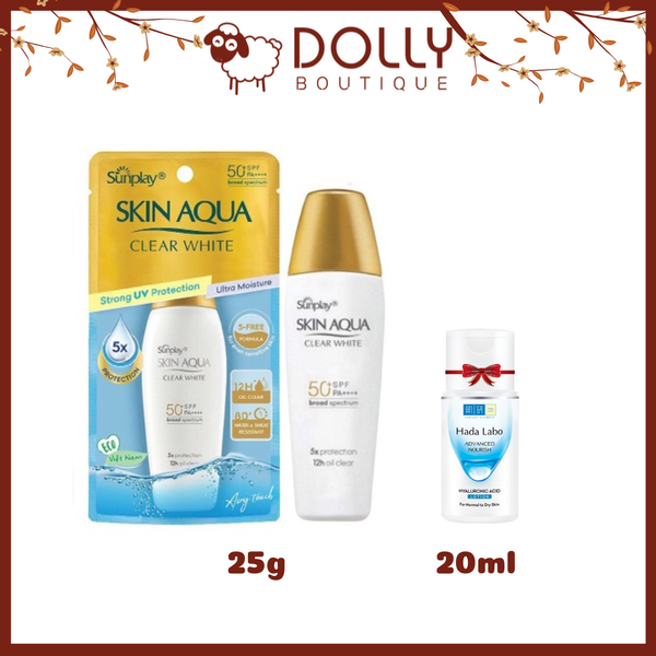 Sữa Chống Nắng Dưỡng Da Trắng Mịn Tối Ưu Sunplay Skin Aqua Clear White SPF50+ 25g