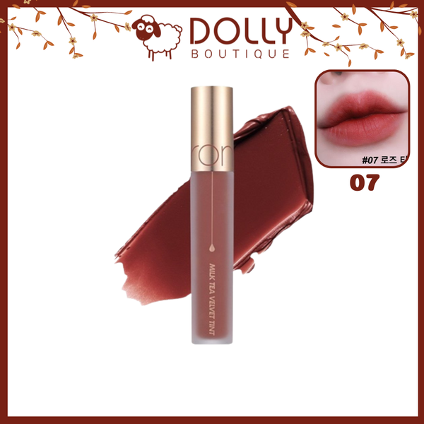 Son Kem Lì Romand Milk Tea Velvet Tint Ver 2 #07 Rose Tea (Màu Hồng Trà)