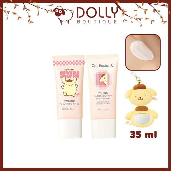 Kem Chống Nắng Cell Fusion C Toning Sunscreen 100 Pompompurin Pouch SPF50+ PA++++ 35ml (Tách set)