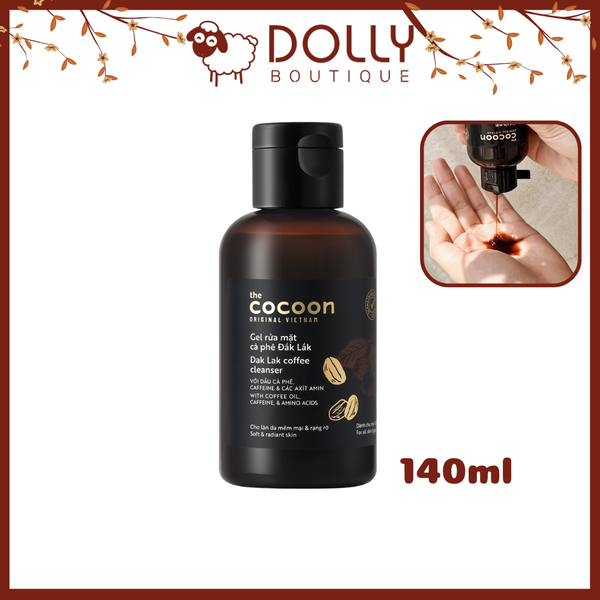 Gel Rửa Mặt Mini Cafe Đak Lak Cocoon Coffee Cleanser - 140ml