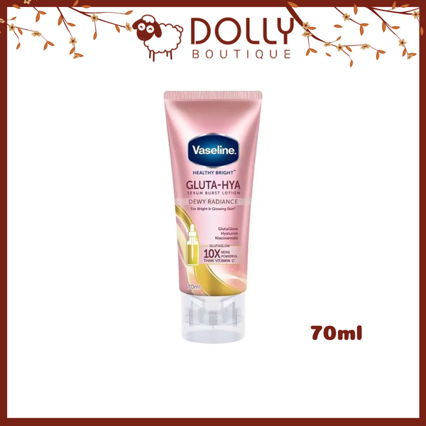Sữa Dưỡng Thể Hỗ Trợ Sáng Da Chuyên Sâu Vaseline Healthy Bright Gluta-Hya Dewy Radiance - 70ML