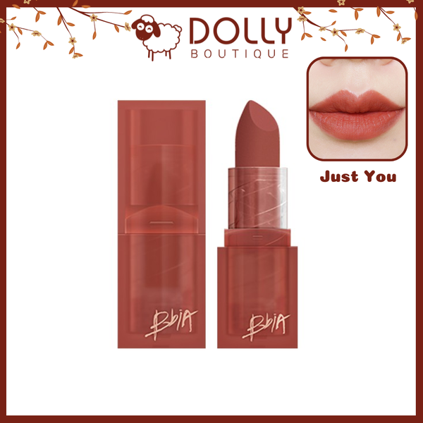 Son Thỏi Lì Bbia Last Powder Lipstick No.02 Just You - Màu Cam Đỏ Nâu Đất