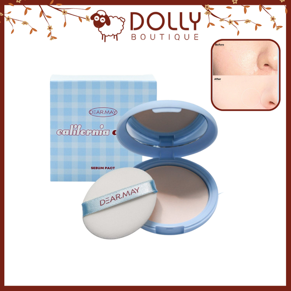 Phấn Phủ Dạng Nén Kiềm Dầu Dearmay California Cherry Sebum Pact - 12g