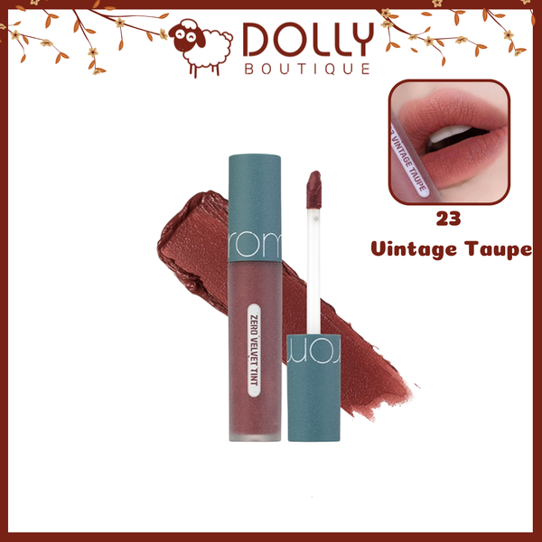 Son Kem Romand Zero Velvet Tint #23 Vintage Taupe ( Màu Đỏ Nâu Trầm )