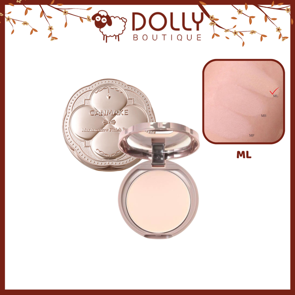 Phấn Phủ Dạng Nén Canmake Marshmallow Finish Powder #ML (Màu Trắng Sáng) 10g