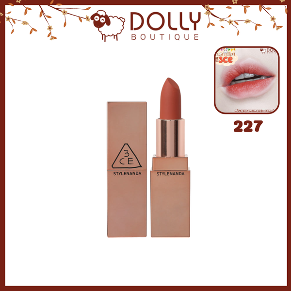 Son Thỏi Lì 3CE Matte Lip Color #227 Benchmark ( Màu Cam Đất )