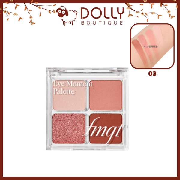 Bảng Phấn Mắt 4 ô TheFaceshop Eye Moment Palette 03 Rosy Burgundy