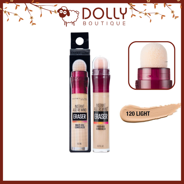 Bút Cushion Che Khuyết Điểm Maybelline Instant Age Rewind Concealer - 120 Light (Da Trung Bình)