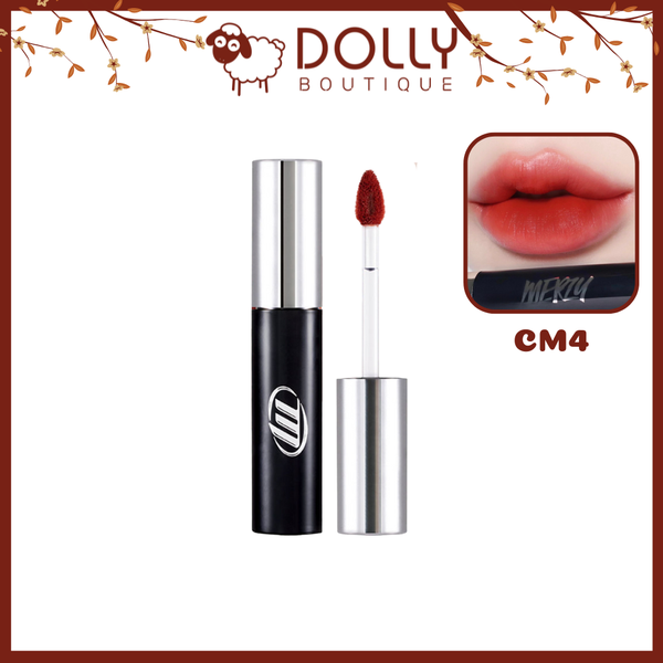 Son Kem Lì Merzy Cyber Mellow Tint #CM4 Tempting Red (Màu Đỏ Hồng) 4g