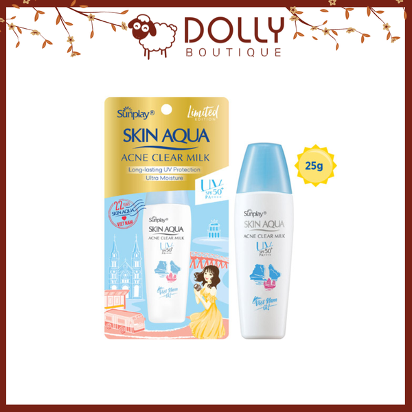 Sữa Chống Nắng Dưỡng Da Ngừa Mụn Sunplay Skin Aqua Acne Clear Milk