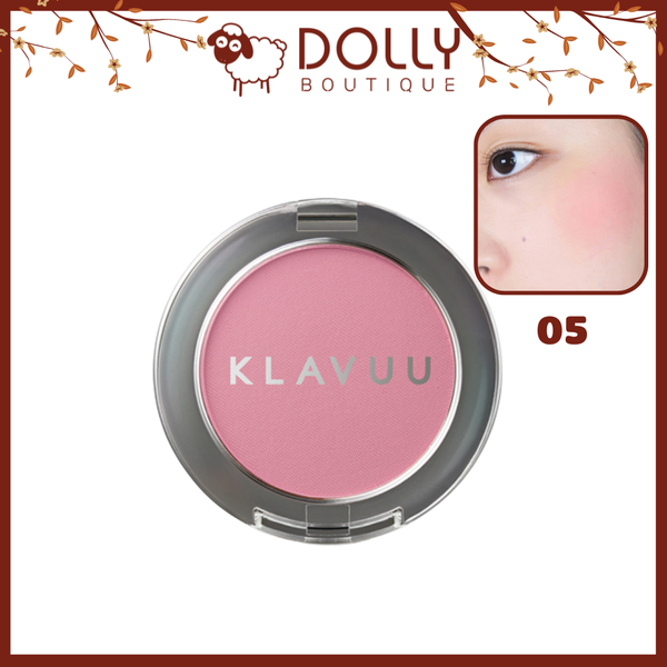 Phấn Má Klavuu Urban Pearlsation Natural Powder Blusher #05 Soft Peony ( Màu Hồng Tím ) - 5.5g