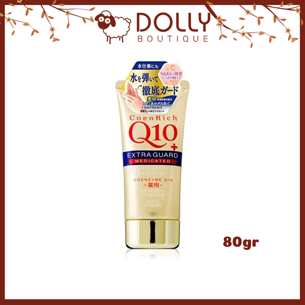 Kem Dưỡng Da Tay Kose CoenRich Q10 Extra Guard, Moist Shield Cream 80g