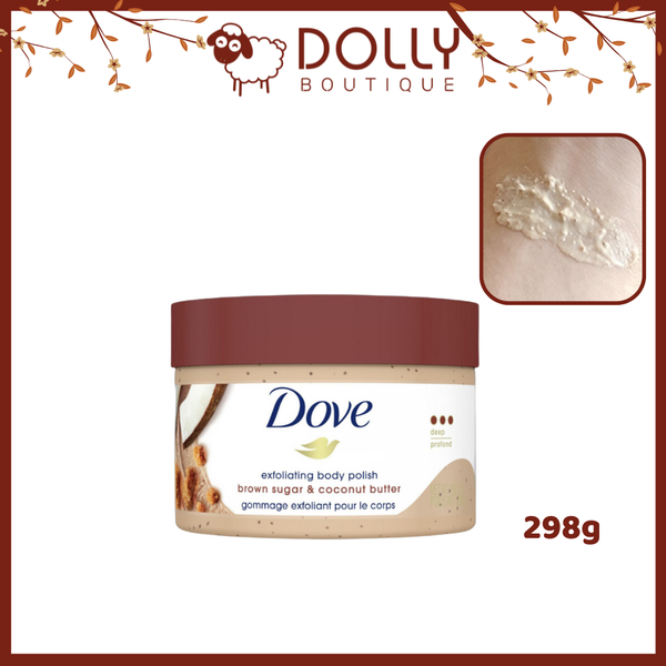 Tẩy Da Chết Cơ Thể Dove Exfoliating Body Polish Brown Sugar & Coconut Butter 298g