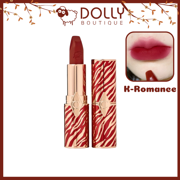 Son Thỏi Lì Charlotte Tilbury Lny Lipstick Matte #K-Romance  (Màu Đỏ Rượu Vang) - 3.5g