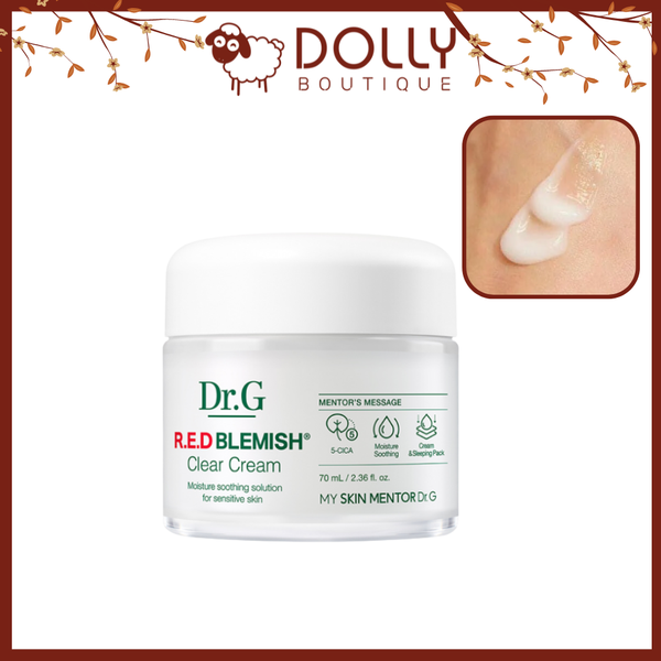 Kem Dưỡng Ẩm Làm Dịu Và Phục Hồi Da  Dr.G R.E.D Blemish Clear Soothing Cream - 70ml