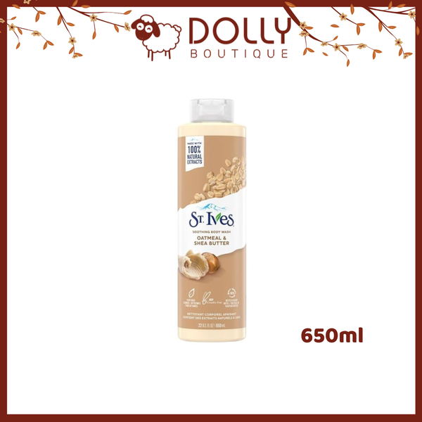 Sữa Tắm St.Ives Oatmeal & Shea Butter Soothing Body Wash 650ml