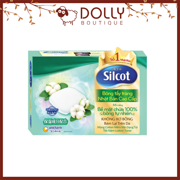 bông tẩy trang silcot premium 66 miếng