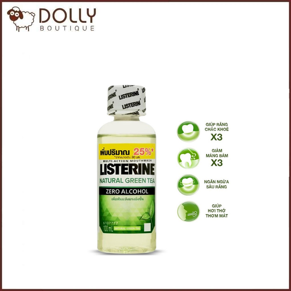 Nước súc miệng Listerine Green Tea Zero 100ml