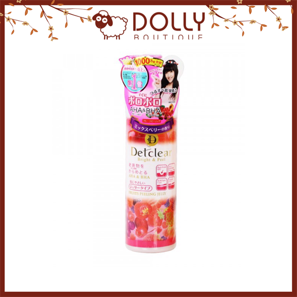 Tẩy Da Chết Mặt Dạng Kì Meishoku Hương Berry Detclear Bright & Peel Fruits Peeling Jelly Gel - Mix Berry