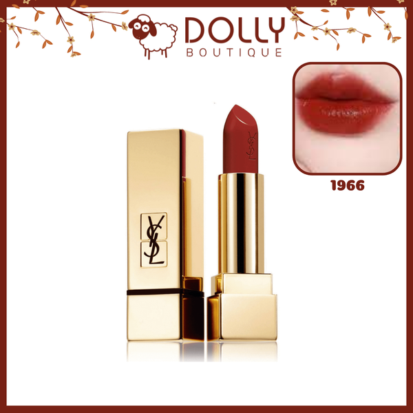 Son Thỏi YSL Rouge Pur Couture Lipstick 1966 Rouge Libre - Màu Đỏ Cam