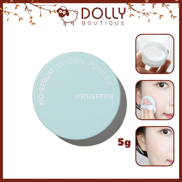 Phấn Phủ Kiềm Dầu Dạng Bột Innisfree No Sebum Mineral Powder - 5g