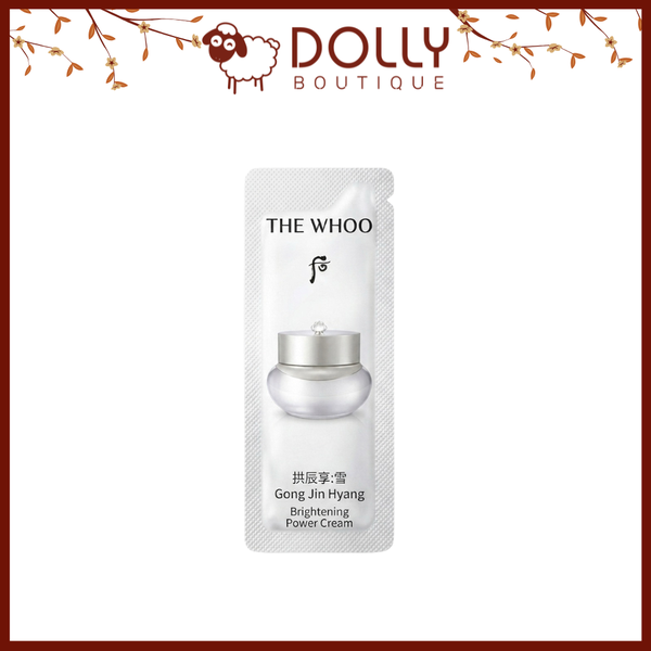 Kem Dưỡng The Whoo Gong Jin Hyang Brightening Power Cream 1ml ( Gói)