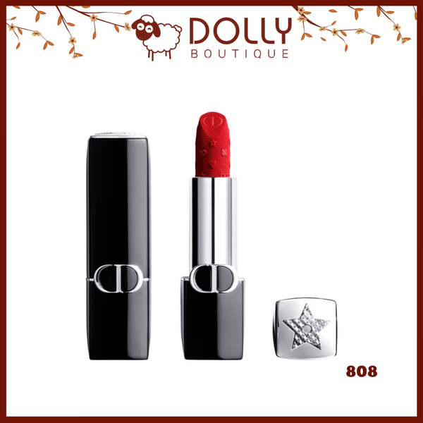 Son Dior Rouge Velvet 808 Red Dream -  Limited Edition New Years 2026