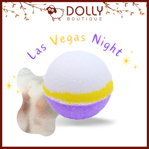 Boom Tắm Tạo Bọt Lá Gỗ Bath Home Bubble Bath Bomb Las Vegas Night 200g