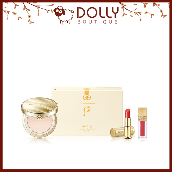 Phấn Phủ Whoo Gongjinhyang Mi Luxury Glow Pressed Powder Special Set