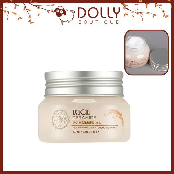 Kem Dưỡng Sáng Da Chiết Xuất Từ Gạo The Face Shop Rice & Ceramide Moisture Cream 50ml